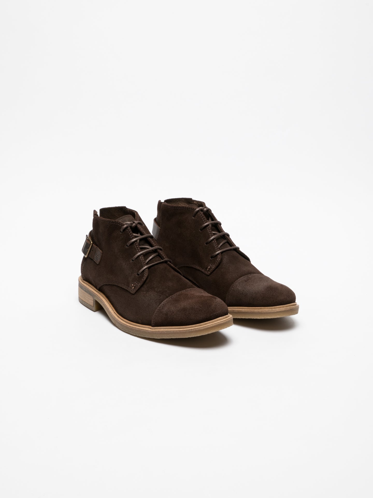 Fly London Brown Buckle Ankle Boots